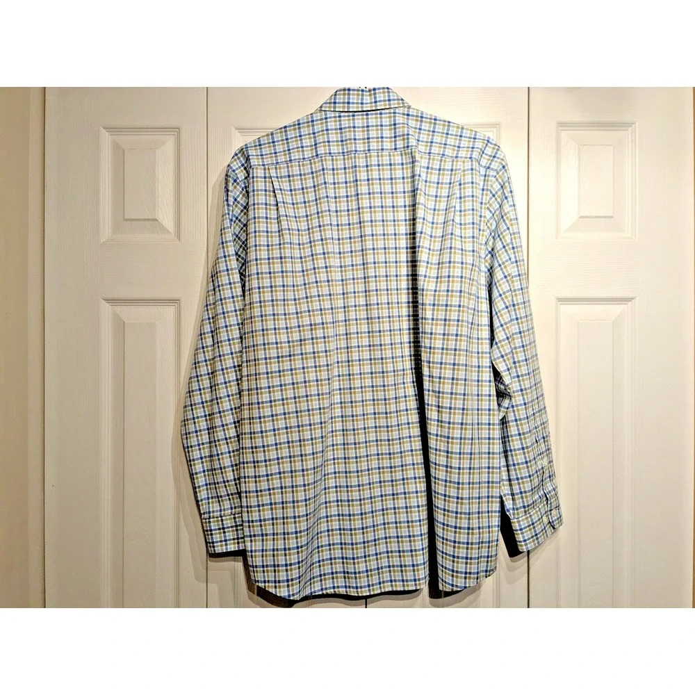 VTG. LL Bean Mens Sz: L Traditional Fit Button Down Shirt Plaid Cotton Pristine! - Picture 7 of 16
